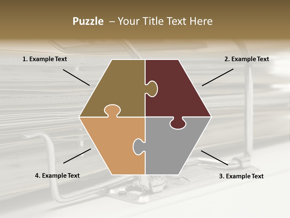 Open Lever Arch File (Close View) PowerPoint Template