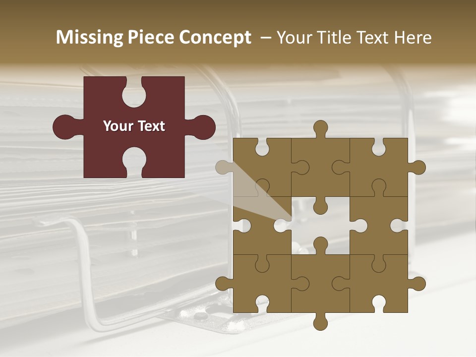 Open Lever Arch File (Close View) PowerPoint Template