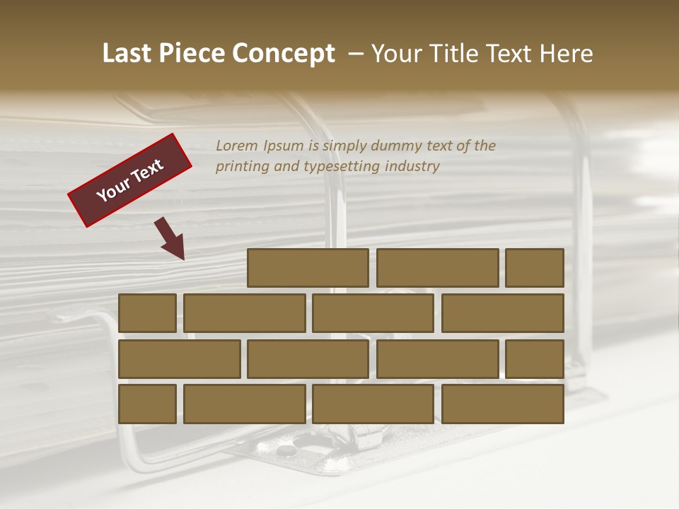 Open Lever Arch File (Close View) PowerPoint Template