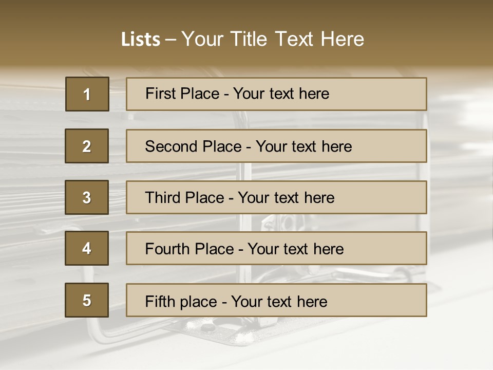 Open Lever Arch File (Close View) PowerPoint Template