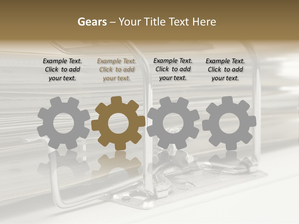 Open Lever Arch File (Close View) PowerPoint Template