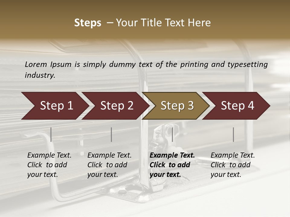 Open Lever Arch File (Close View) PowerPoint Template