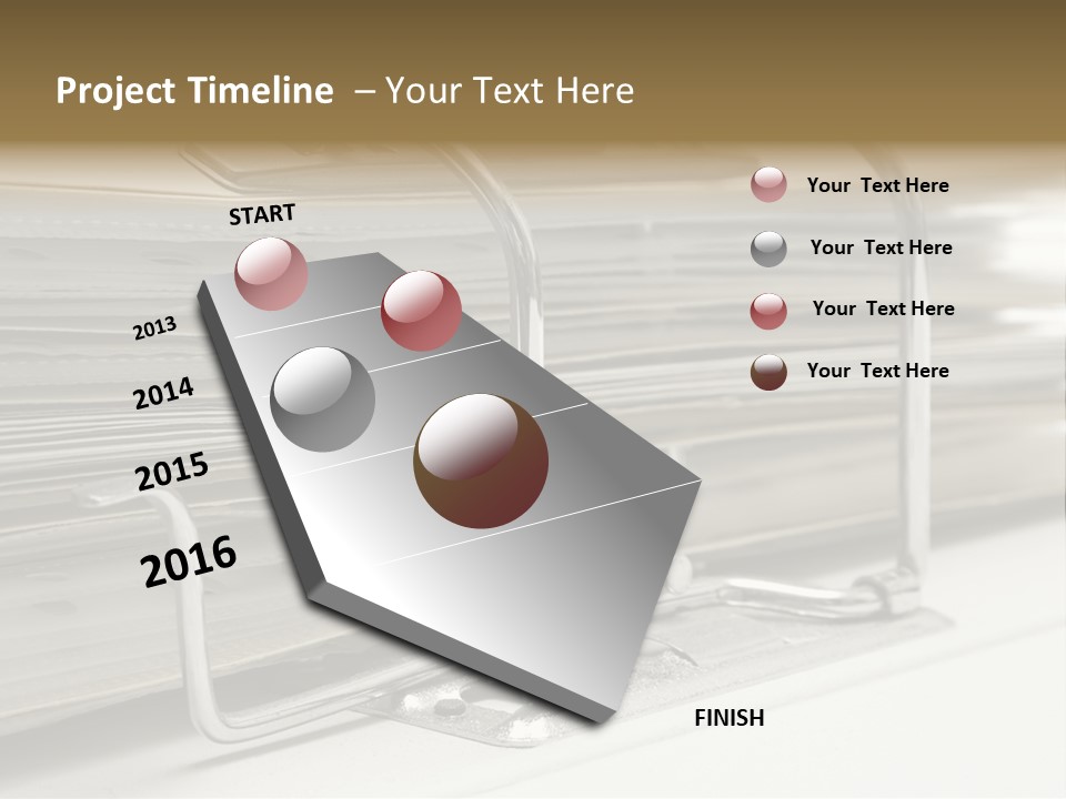 Open Lever Arch File (Close View) PowerPoint Template