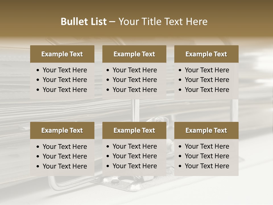 Open Lever Arch File (Close View) PowerPoint Template