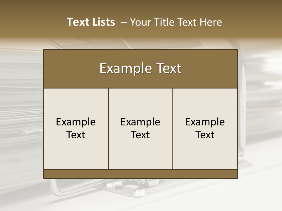 Open Lever Arch File (Close View) PowerPoint Template