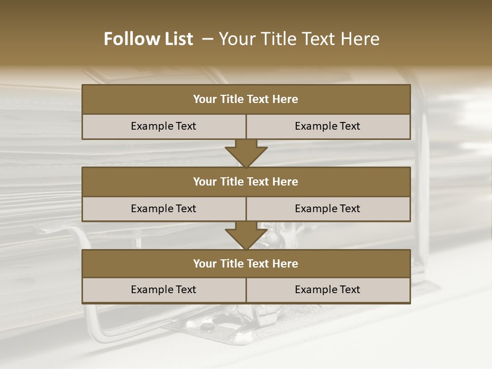 Open Lever Arch File (Close View) PowerPoint Template