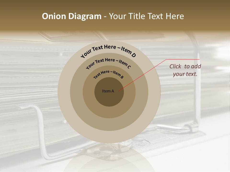 Open Lever Arch File (Close View) PowerPoint Template