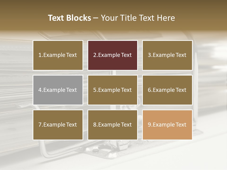 Open Lever Arch File (Close View) PowerPoint Template