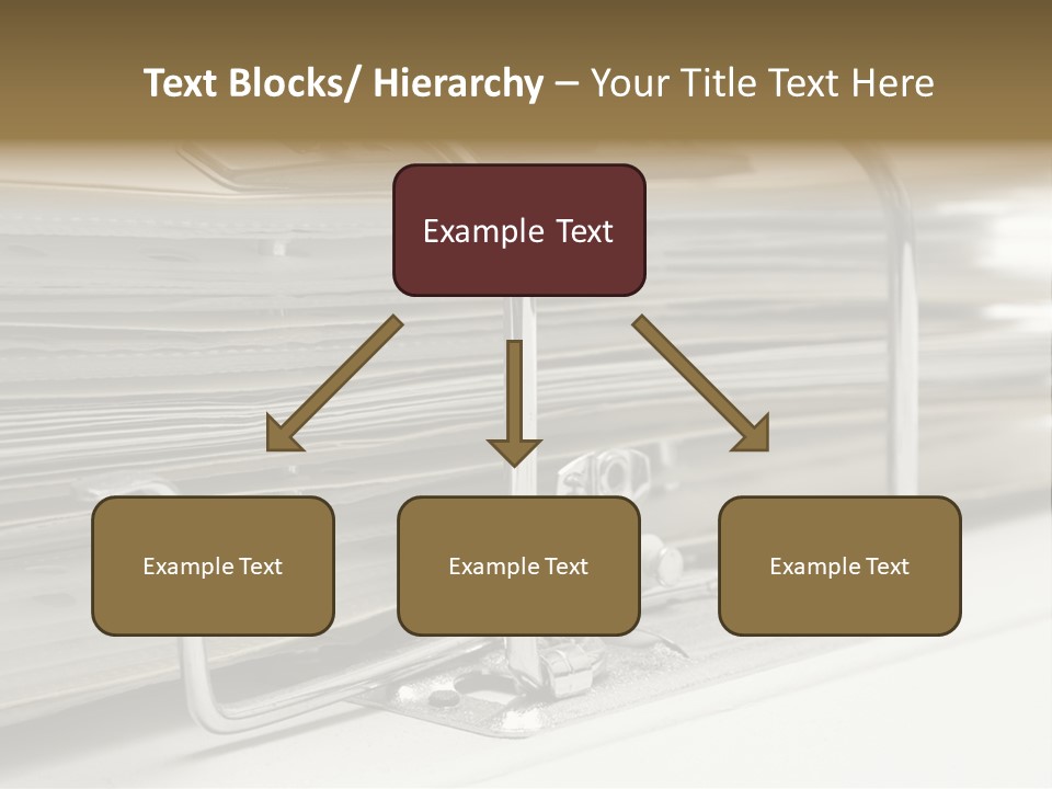 Open Lever Arch File (Close View) PowerPoint Template