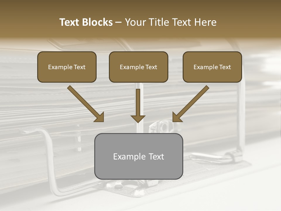 Open Lever Arch File (Close View) PowerPoint Template