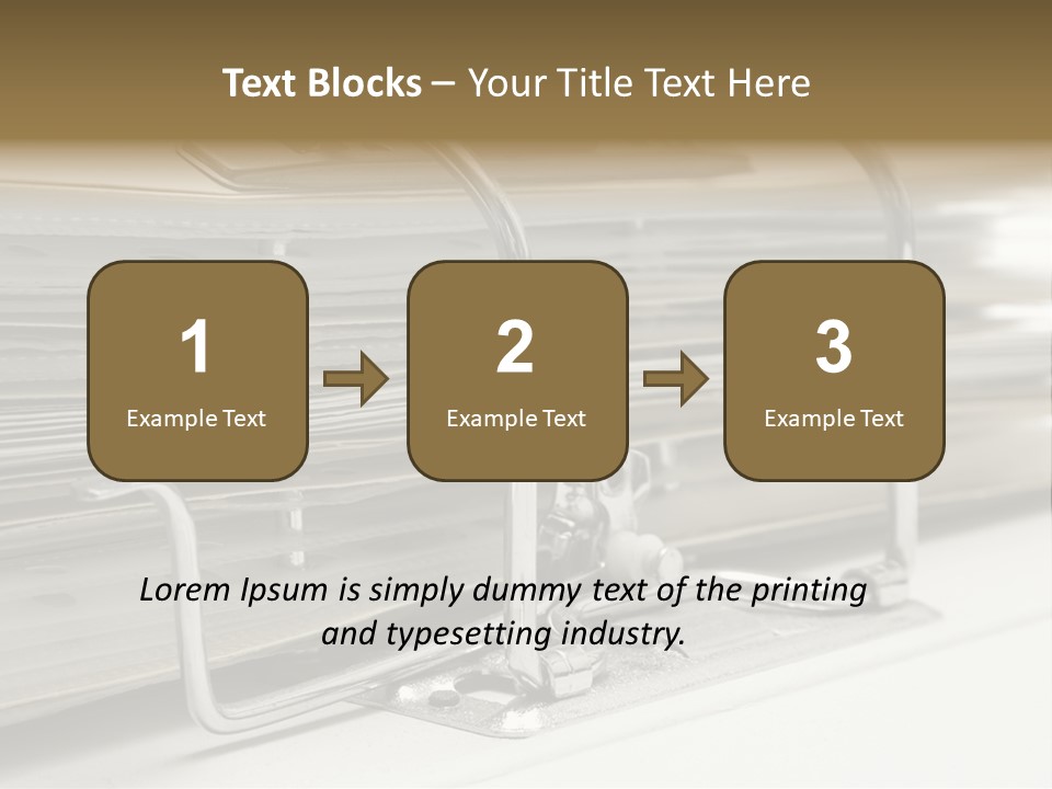 Open Lever Arch File (Close View) PowerPoint Template