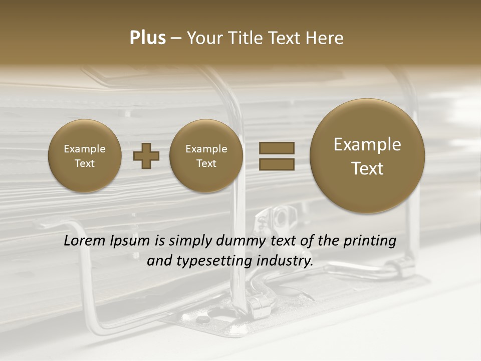 Open Lever Arch File (Close View) PowerPoint Template