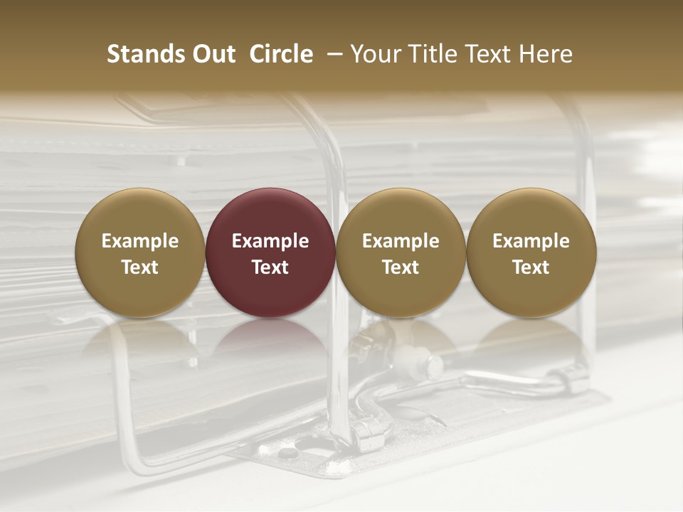 Open Lever Arch File (Close View) PowerPoint Template