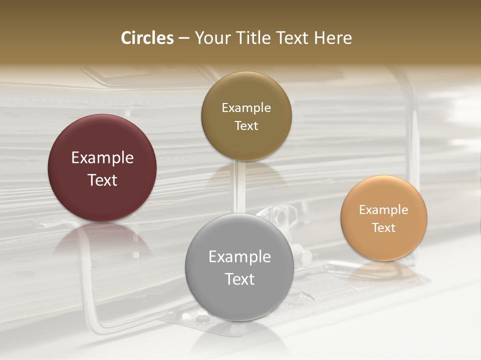 Open Lever Arch File (Close View) PowerPoint Template