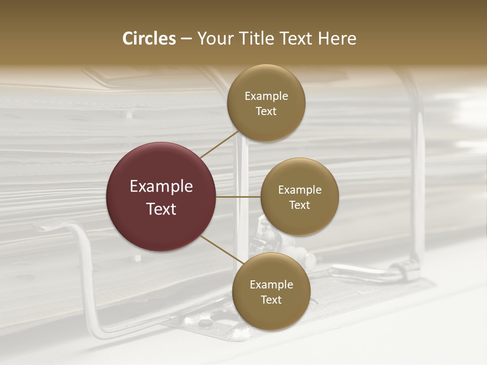Open Lever Arch File (Close View) PowerPoint Template