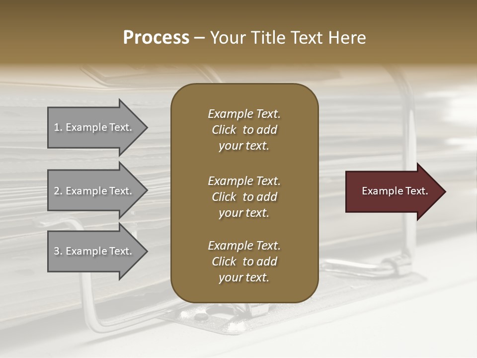 Open Lever Arch File (Close View) PowerPoint Template