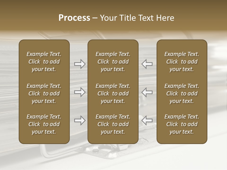 Open Lever Arch File (Close View) PowerPoint Template