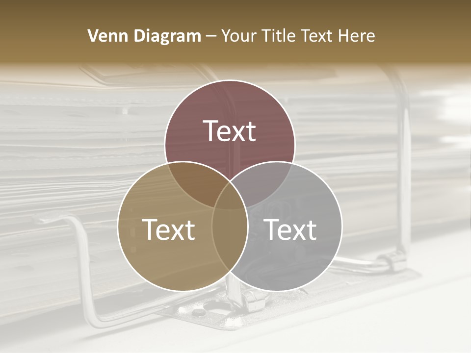 Open Lever Arch File (Close View) PowerPoint Template