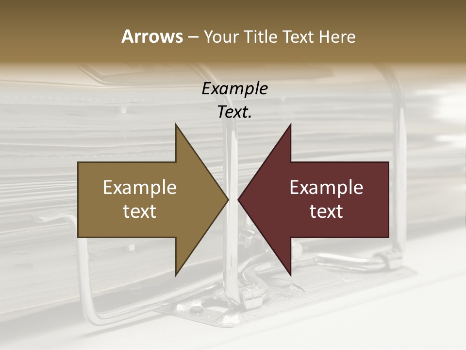 Open Lever Arch File (Close View) PowerPoint Template