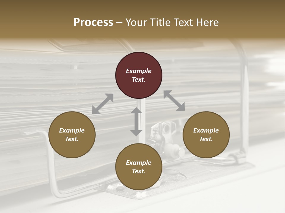 Open Lever Arch File (Close View) PowerPoint Template