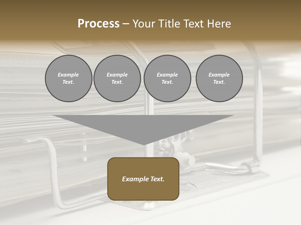 Open Lever Arch File (Close View) PowerPoint Template