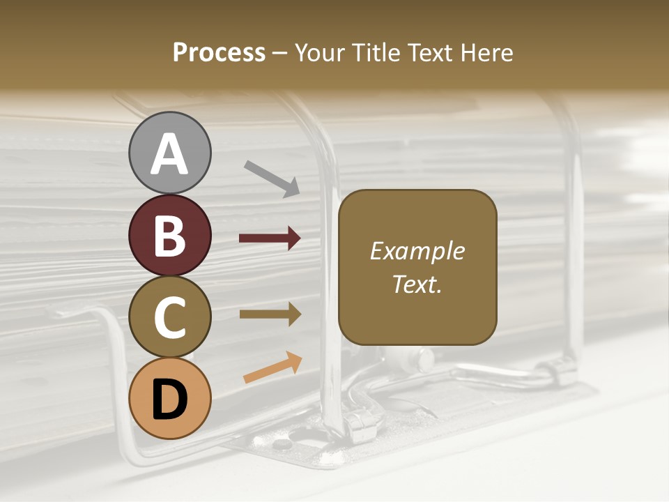Open Lever Arch File (Close View) PowerPoint Template