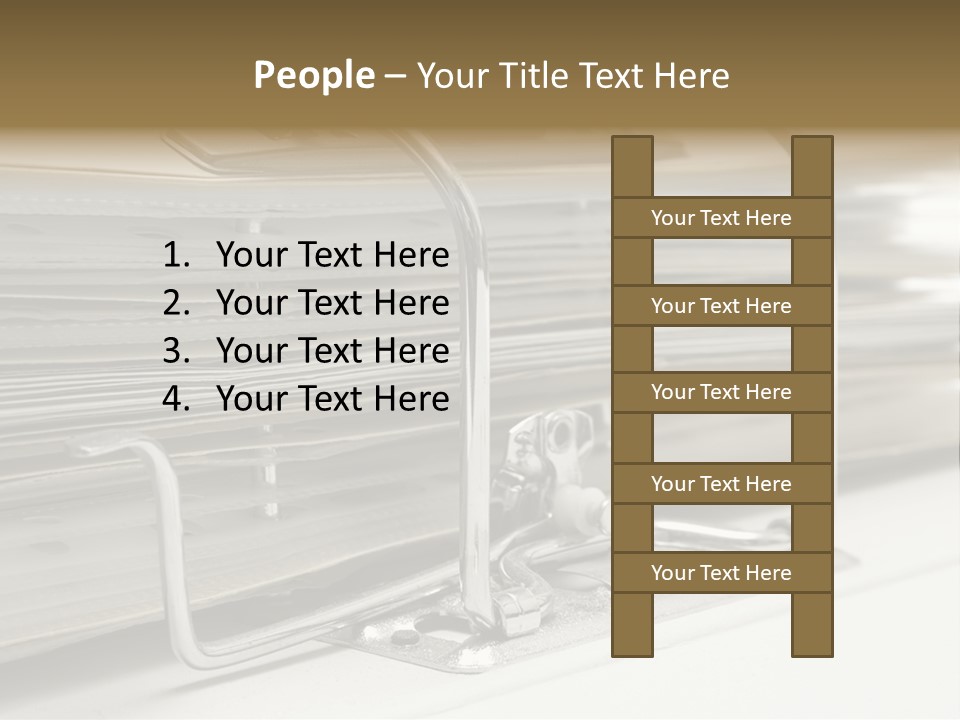 Open Lever Arch File (Close View) PowerPoint Template