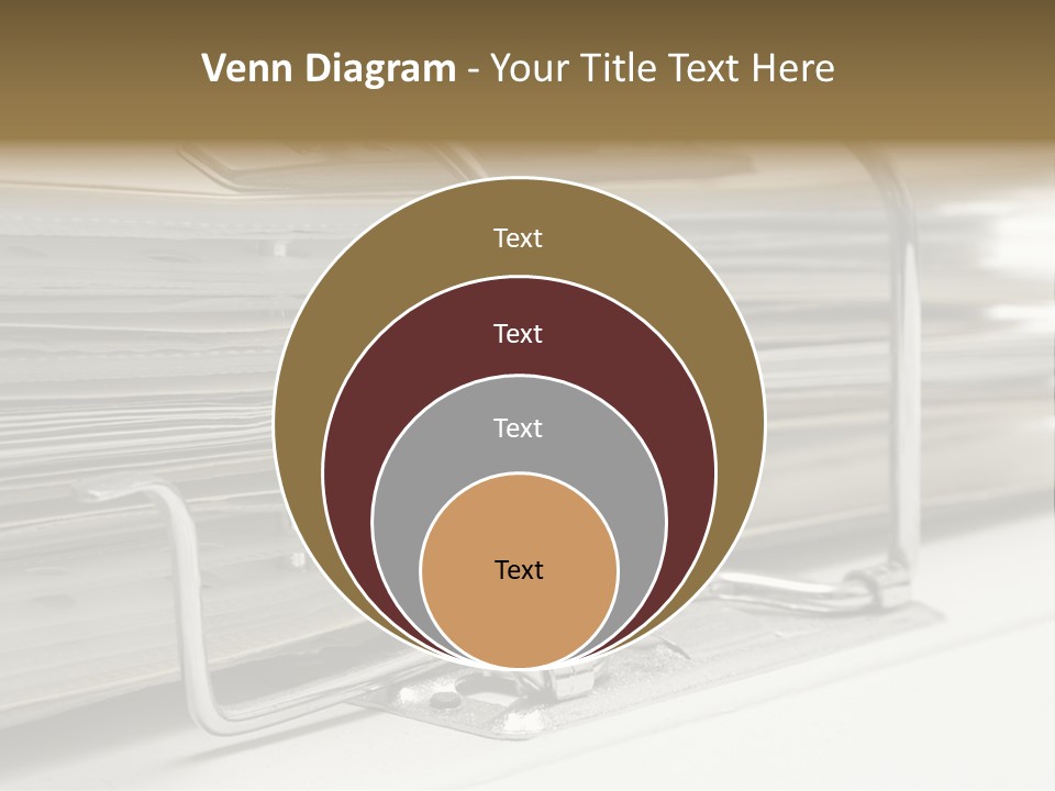 Open Lever Arch File (Close View) PowerPoint Template