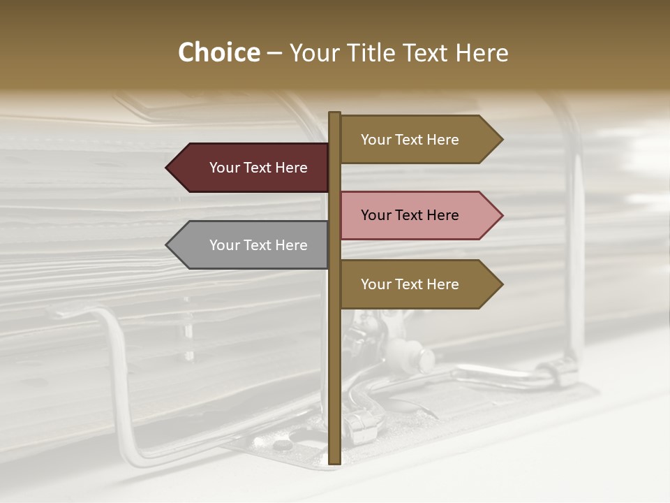 Open Lever Arch File (Close View) PowerPoint Template