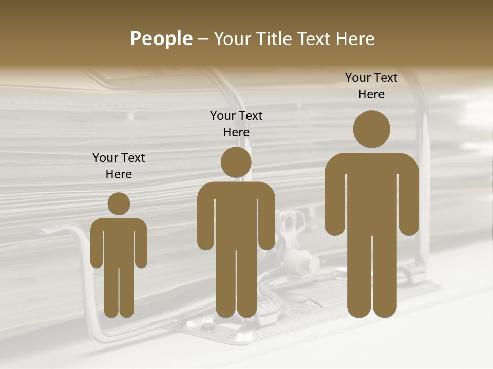 Open Lever Arch File (Close View) PowerPoint Template