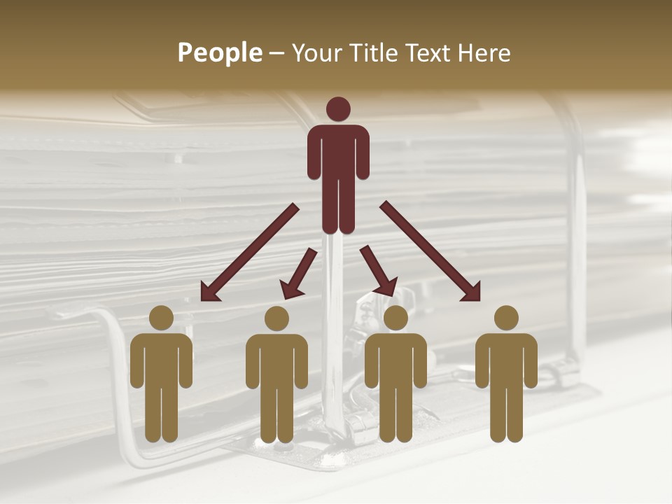 Open Lever Arch File (Close View) PowerPoint Template