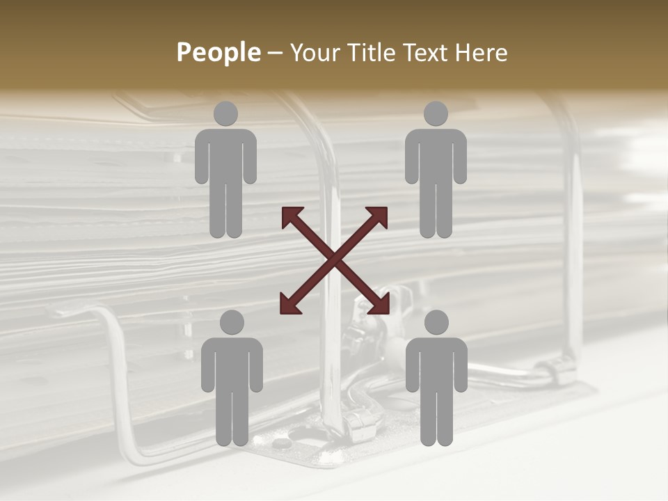 Open Lever Arch File (Close View) PowerPoint Template