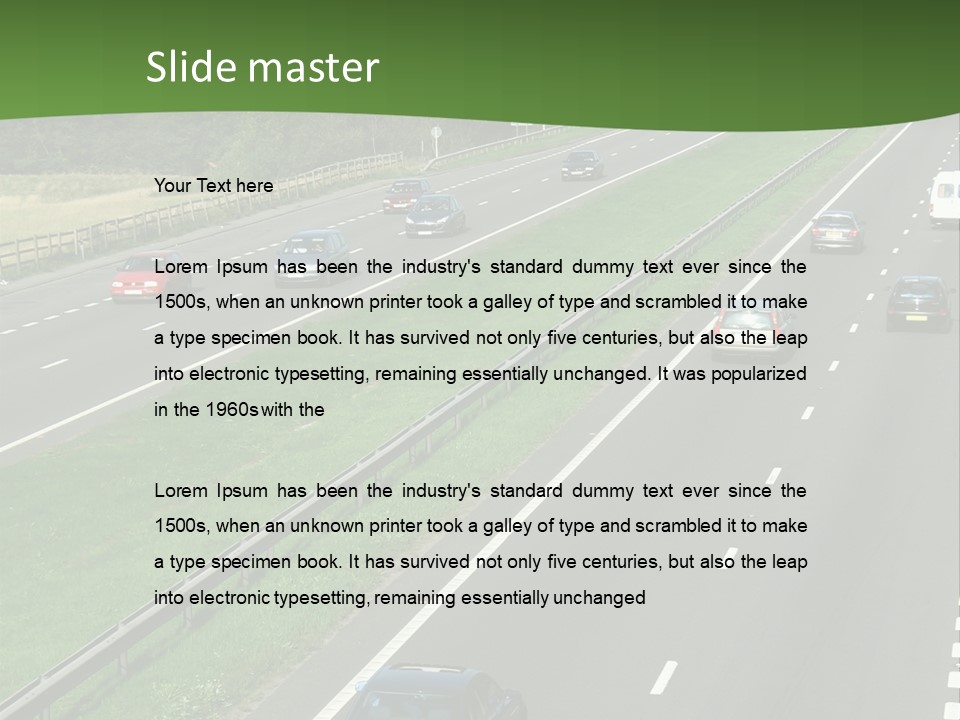 Highway PowerPoint Template