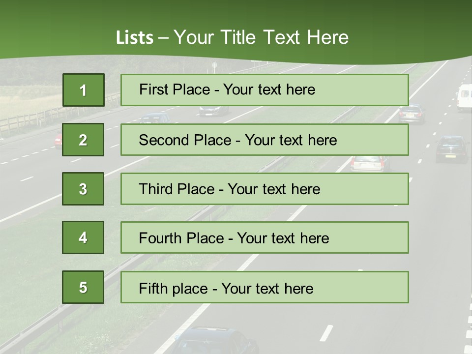 Highway PowerPoint Template