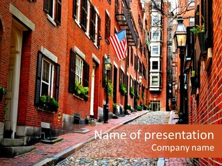 Beacon Hill, Boston PowerPoint Template