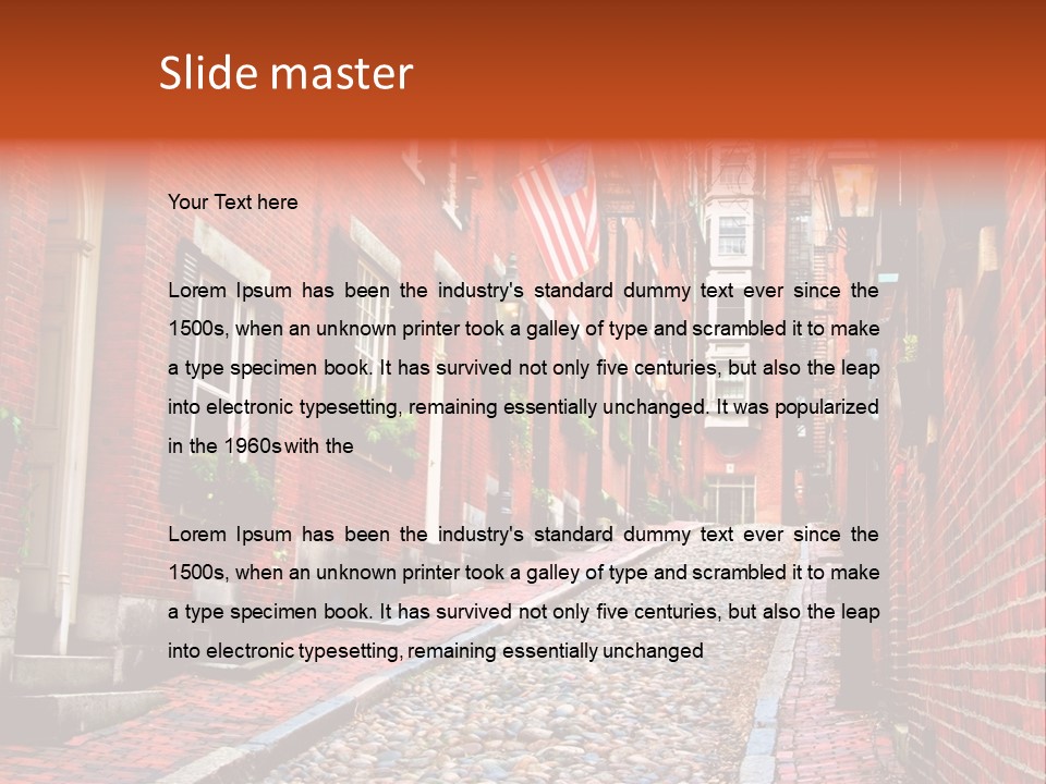 Beacon Hill, Boston PowerPoint Template