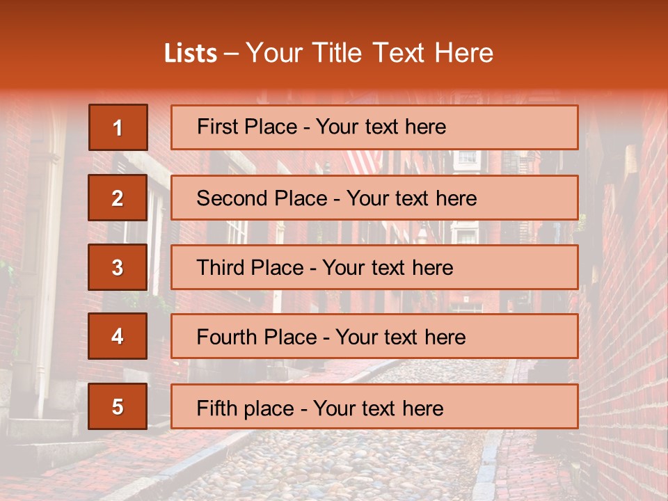 Beacon Hill, Boston PowerPoint Template
