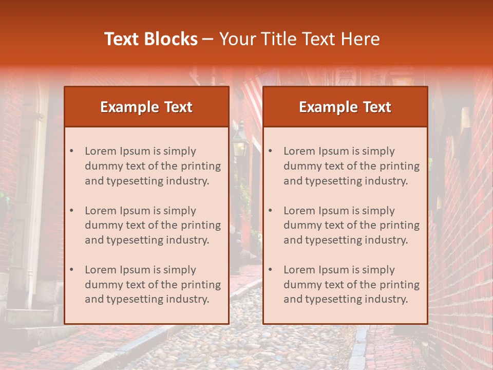 Beacon Hill, Boston PowerPoint Template