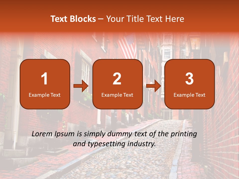 Beacon Hill, Boston PowerPoint Template