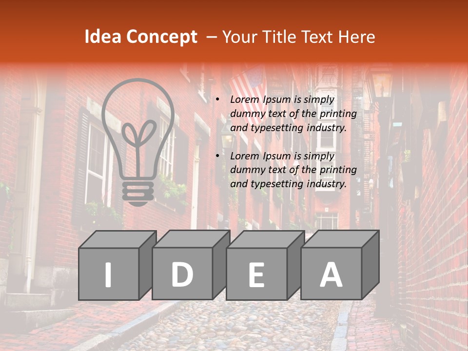 Beacon Hill, Boston PowerPoint Template