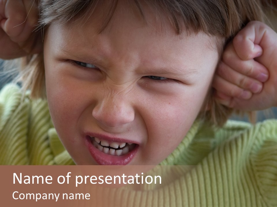 Angry Girl PowerPoint Template