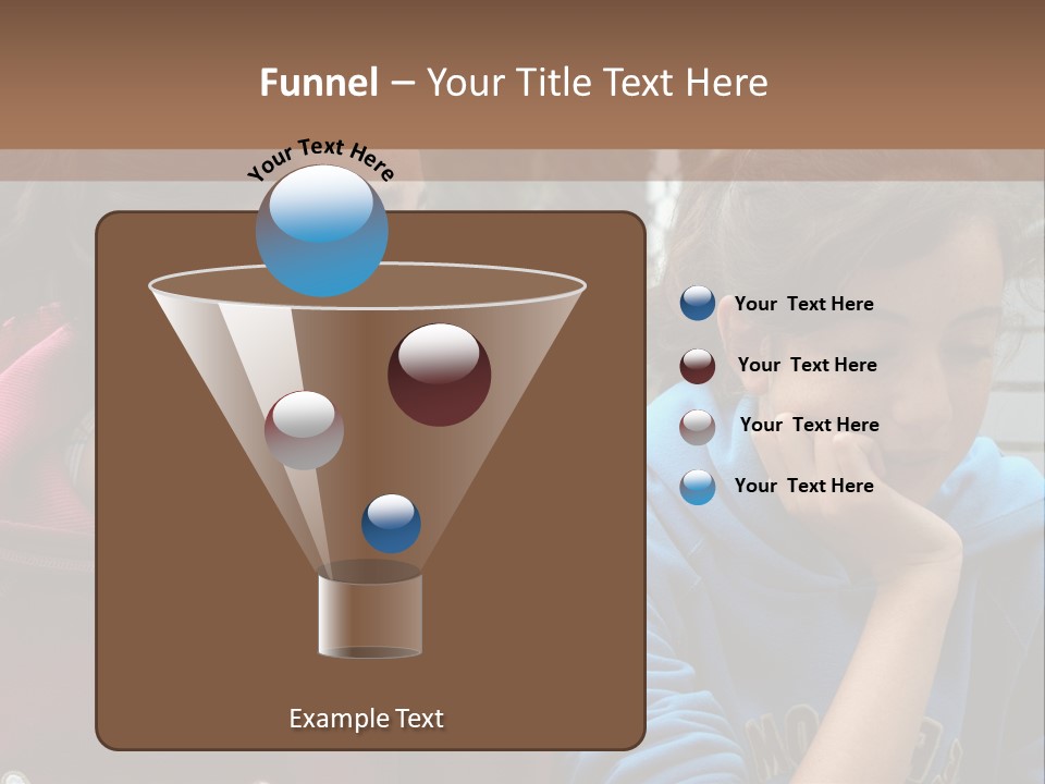 Two Young Girls Sitting On A Bench Looking At Something PowerPoint Template