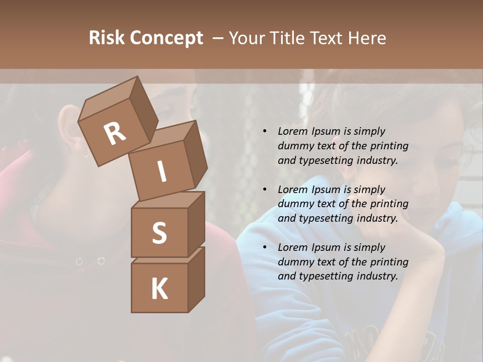 Two Young Girls Sitting On A Bench Looking At Something PowerPoint Template