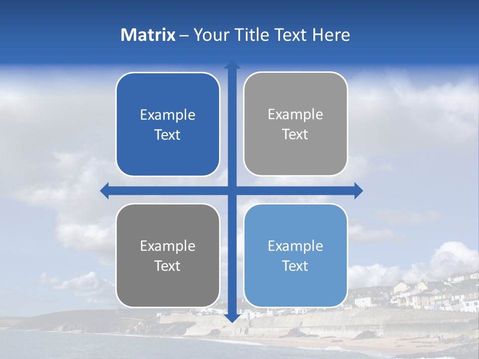 Porthleven, Cornwall, Uk With A Great Sky. PowerPoint Template
