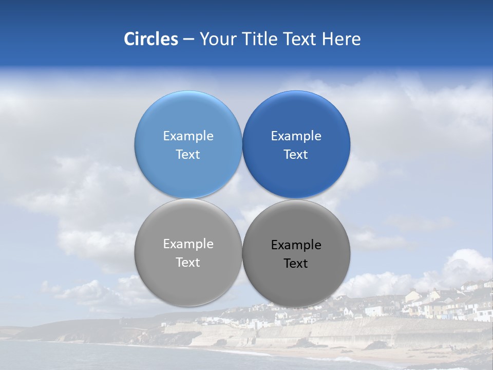 Porthleven, Cornwall, Uk With A Great Sky. PowerPoint Template