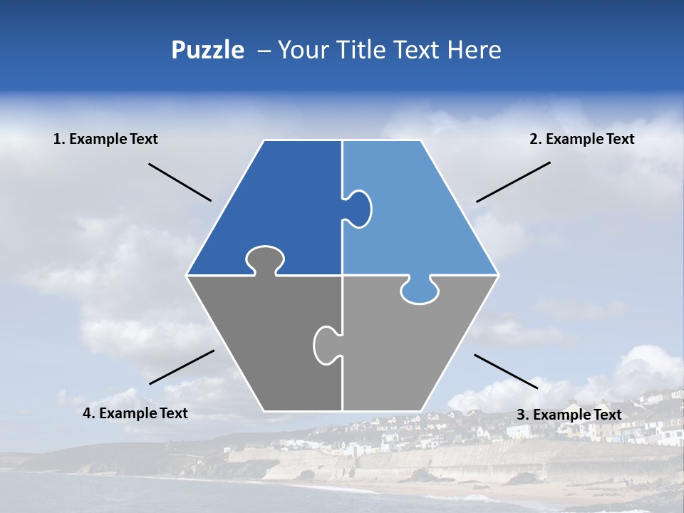 Porthleven, Cornwall, Uk With A Great Sky. PowerPoint Template