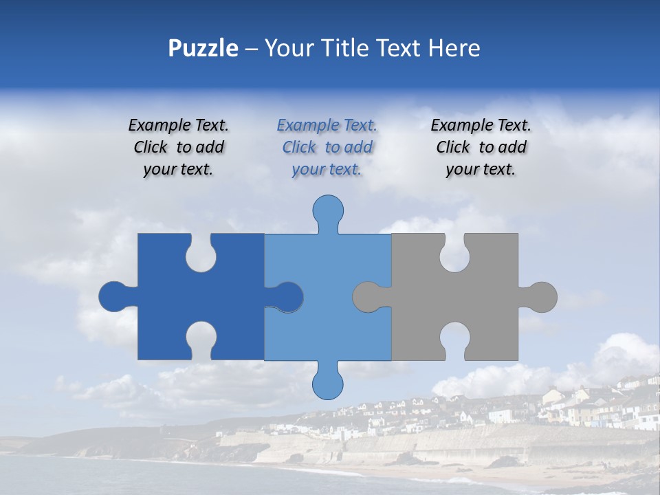 Porthleven, Cornwall, Uk With A Great Sky. PowerPoint Template