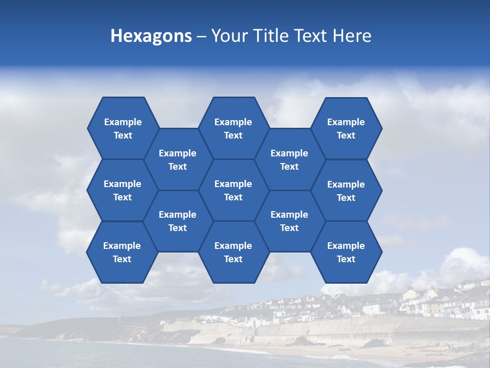 Porthleven, Cornwall, Uk With A Great Sky. PowerPoint Template