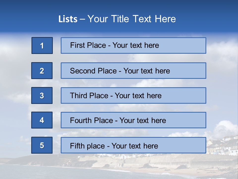 Porthleven, Cornwall, Uk With A Great Sky. PowerPoint Template