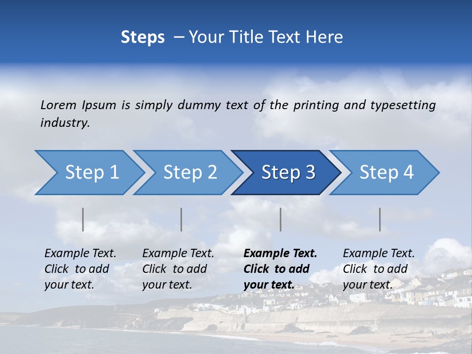 Porthleven, Cornwall, Uk With A Great Sky. PowerPoint Template